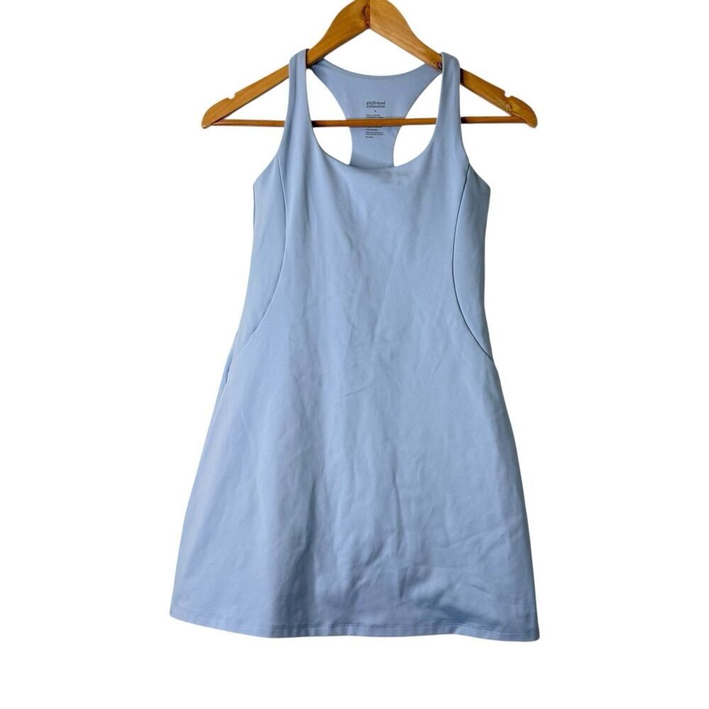 Girlfriend Collective Paloma Athletic Tennis Dress Built In Shorts Pickleball S